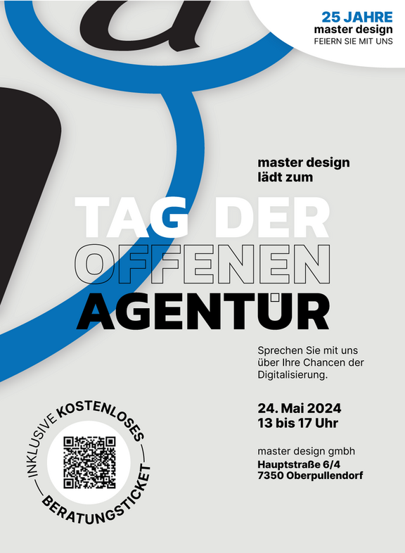 Einladung zur Tag der offenen „Agentür“ bei master design