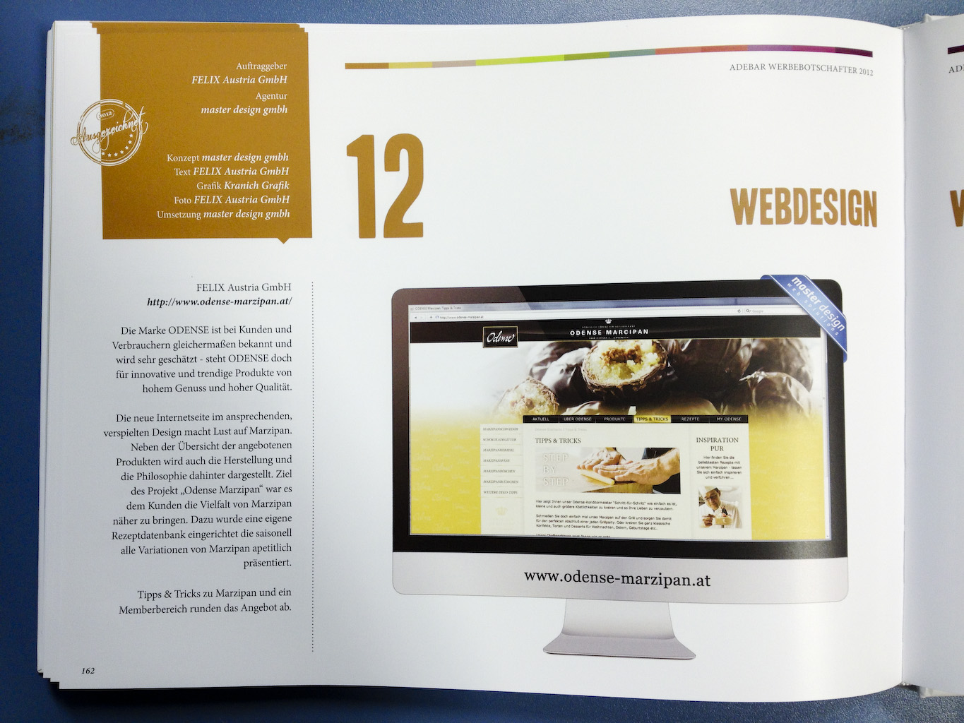 Ausgezeichnete Werbung für die Website "www.odense-marzipan.at" - Auftraggeber: Felix Austria Ausgezeichnete Werbung für die Website "www.odense-marzipan.at" - Auftraggeber: Felix Austria