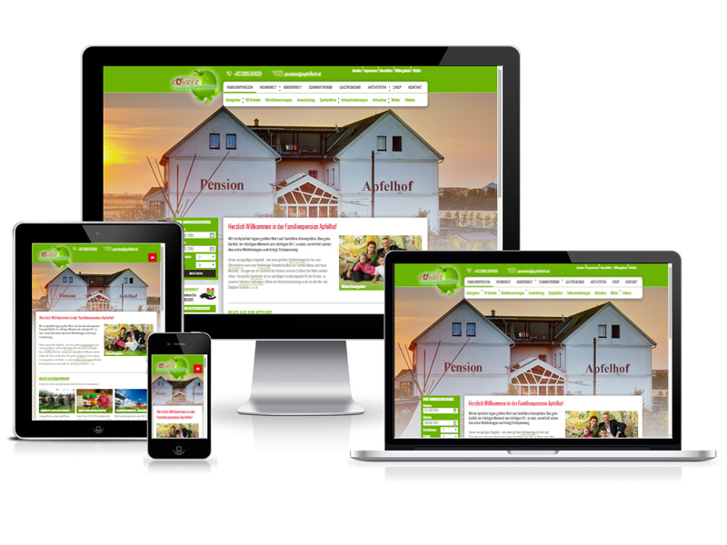 Responsive Webdesign für den Apfelhof Responsive Webdesign für den Apfelhof