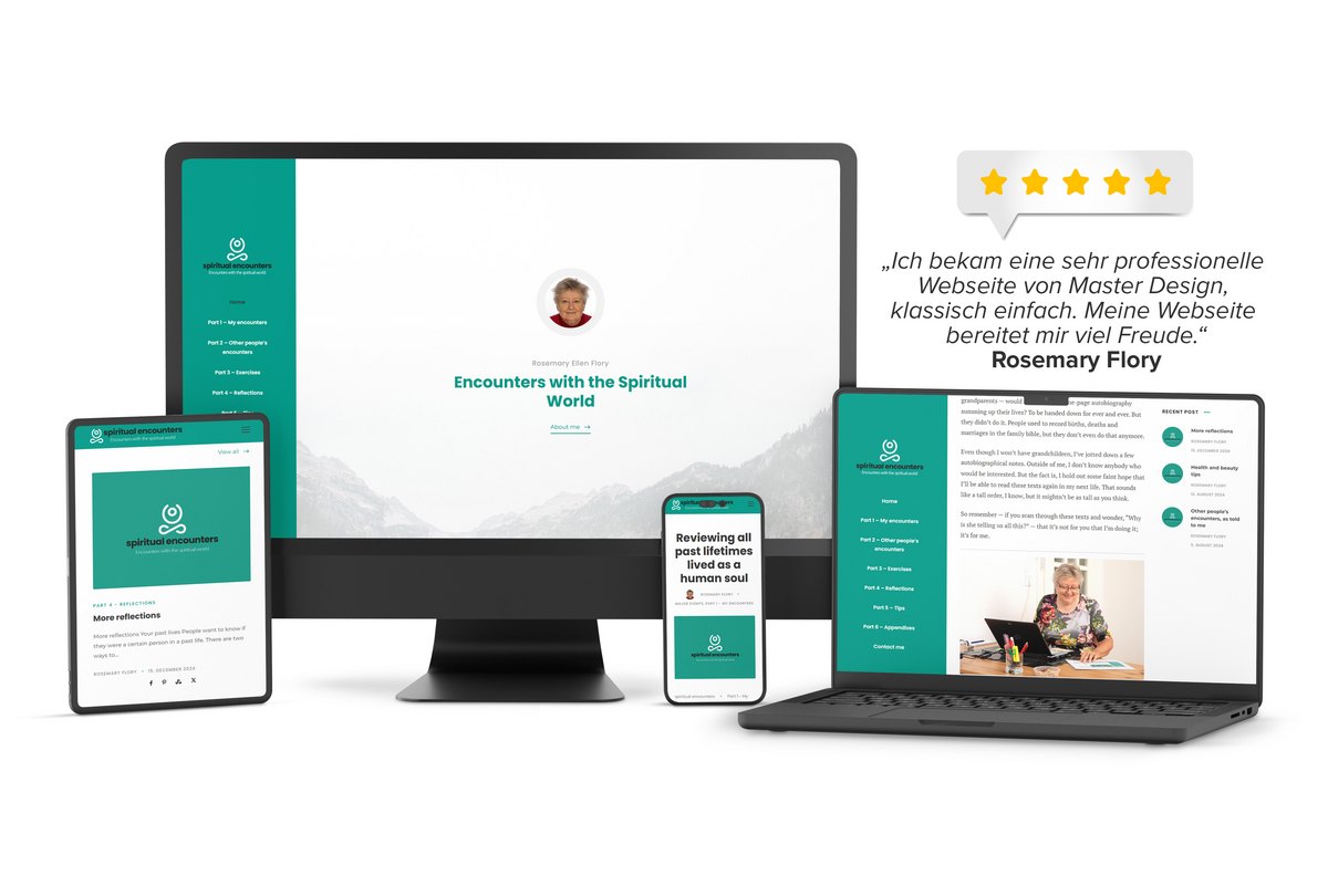 Website-Launch spiritual-encounters.com – klar strukturiert und optimiert für alle Endgeräte.