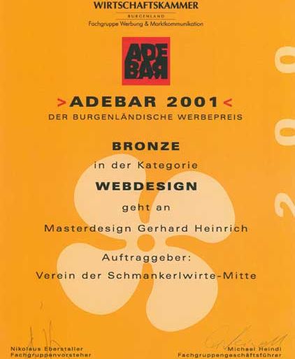 Auszeichnung Adebar 2001