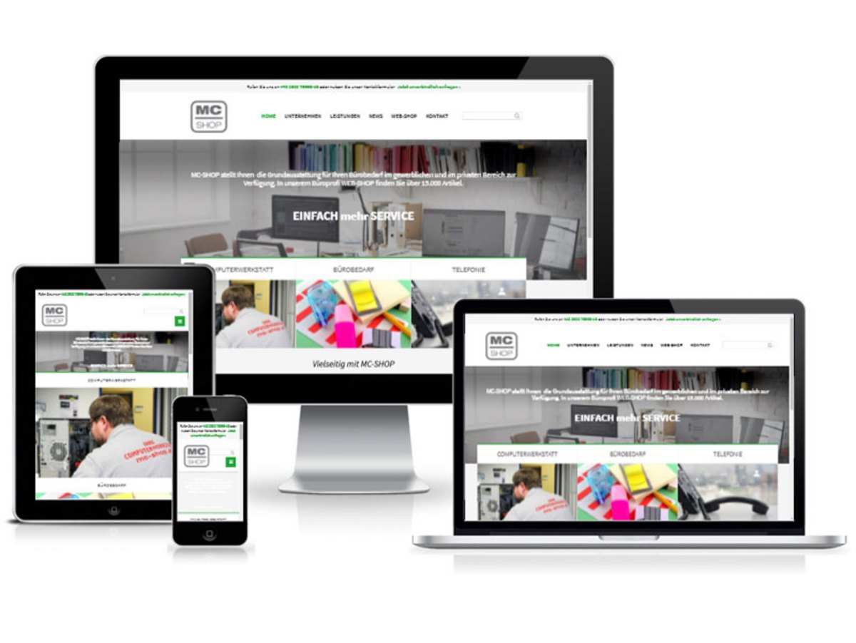 Responsive Web-Relaunch von MC-SHOP