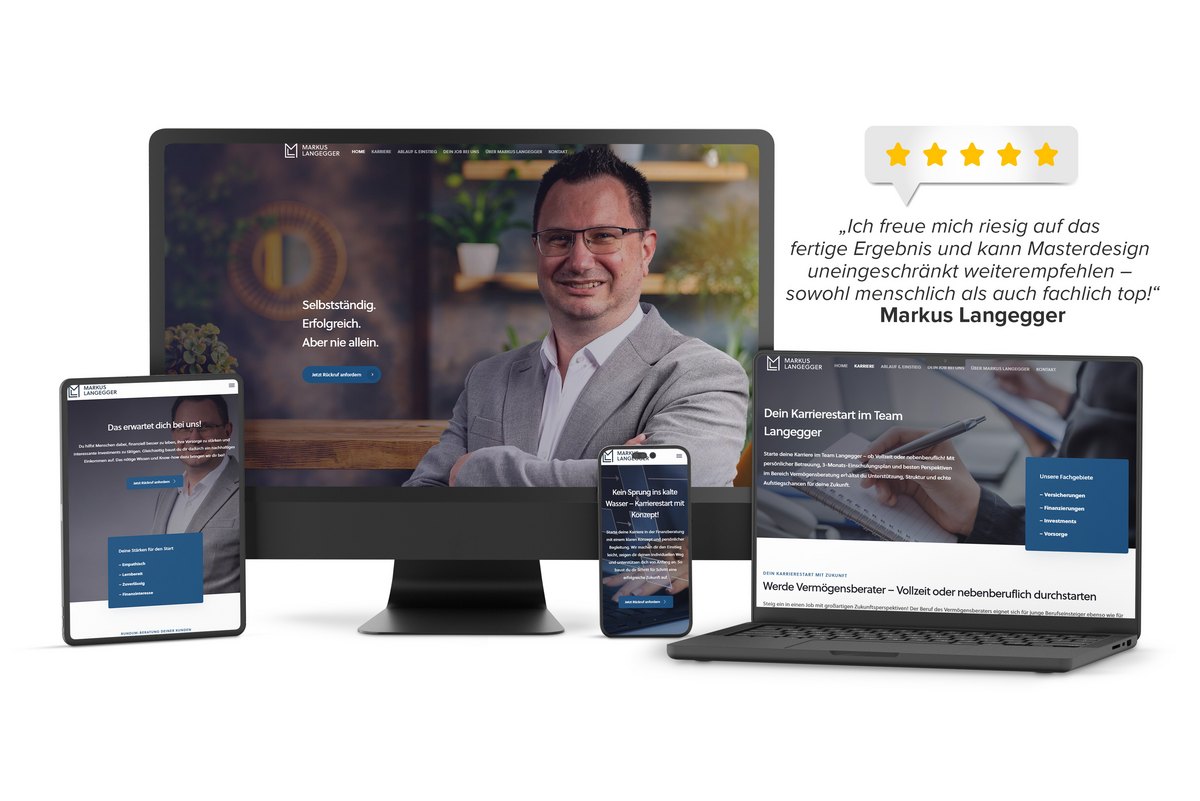 Neue Website von Markus Langegger – digitale Plattform für Karriereberatung und Teamaufbau