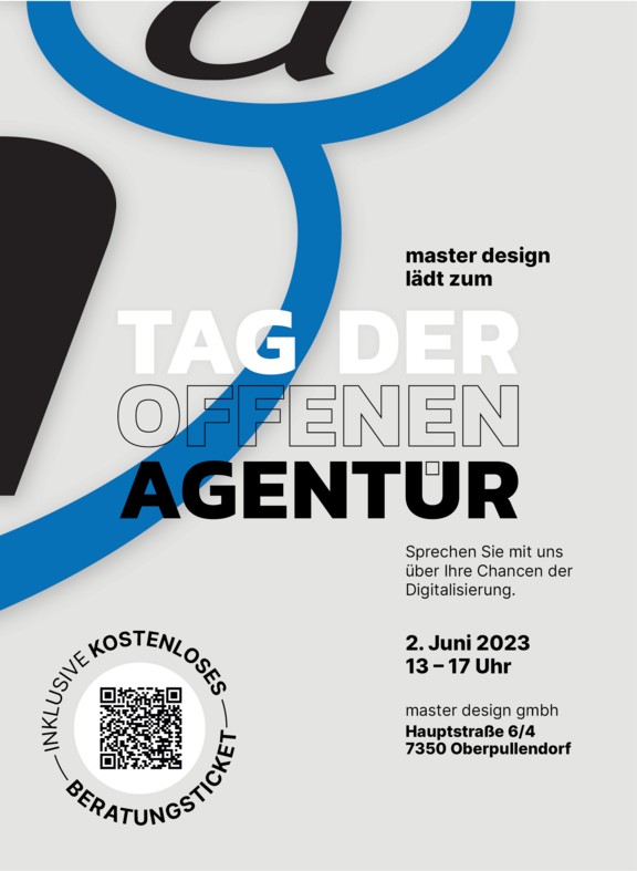 Einladung zur Tag der offenen „Agentür“ bei master design