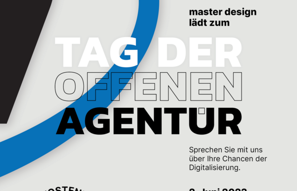 Einladung zur Tag der offenen „Agentür“ bei master design