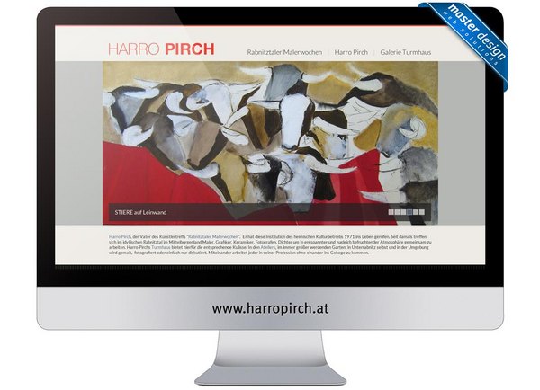 Webdesign / Homepage für Künstler "Harro Pirch"