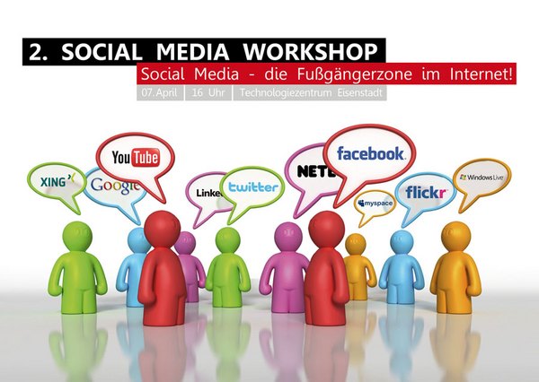 Einladung: Social Media Workshop 2011 (Vorderseite)