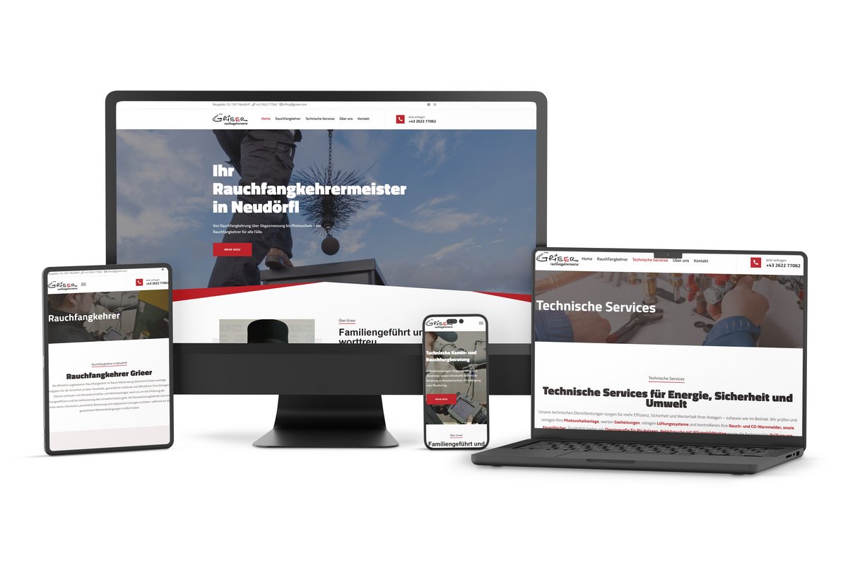 Website-Relaunch für Rauchfangkehrermeister Roland Grieer – moderne Online-Präsenz für regionale Services Website-Relaunch für Rauchfangkehrermeister Roland Grieer – moderne Online-Präsenz für regionale Services