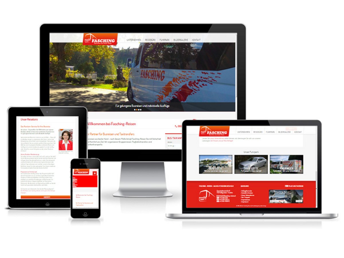 Responsive Relaunch für Fasching Reisen Responsive Relaunch für Fasching Reisen