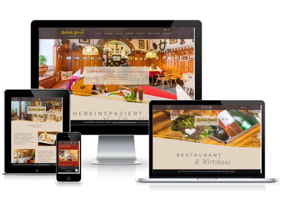 Responsive Website für den Hönigwirt