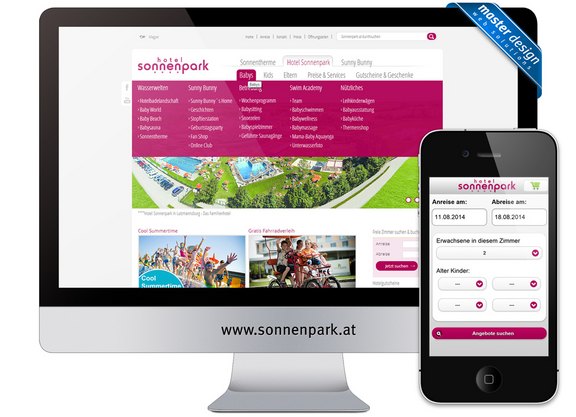 Webdesign: Hotel Sonnenpark