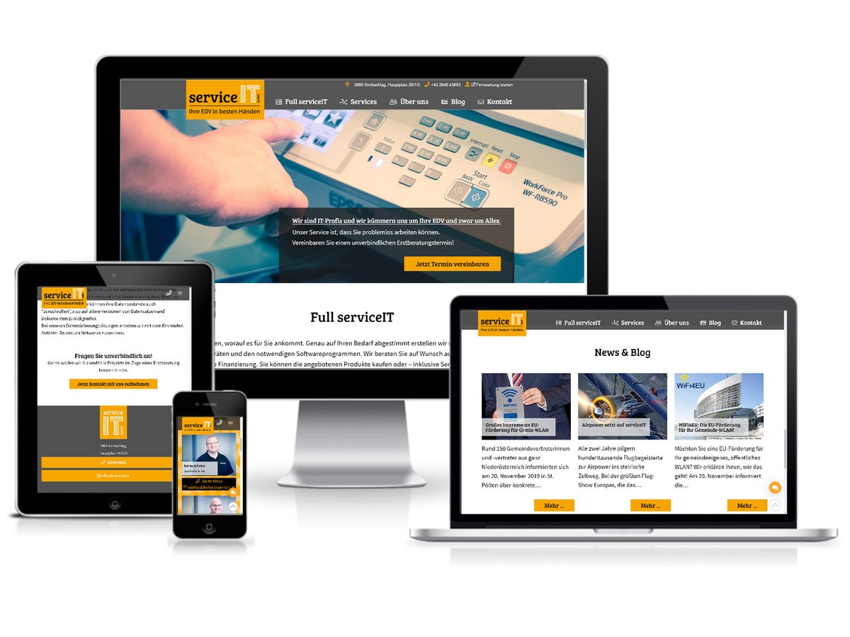 Im besten Licht: Neues Webdesign für die serviceIT GmbH