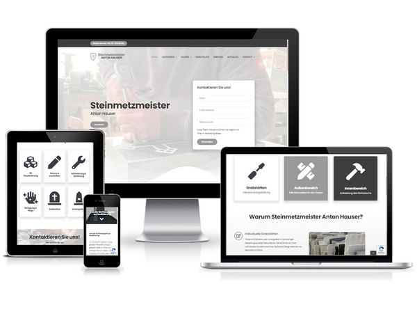 Responsive Webdesign für Steinmetzmeister - Anton Hauser