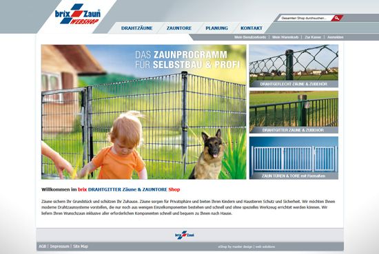 Magento E-Commerce für BRIX Zaun + Tor GmbH