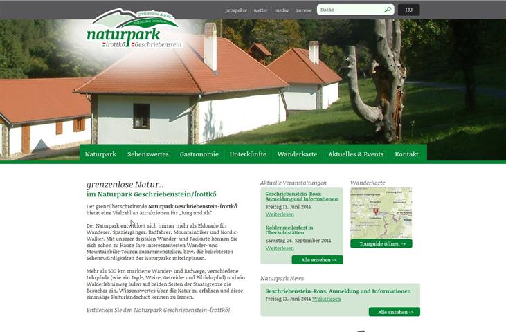 Neues Webdesign und TYPO3 CMS für den Naturpark Geschriebenstein