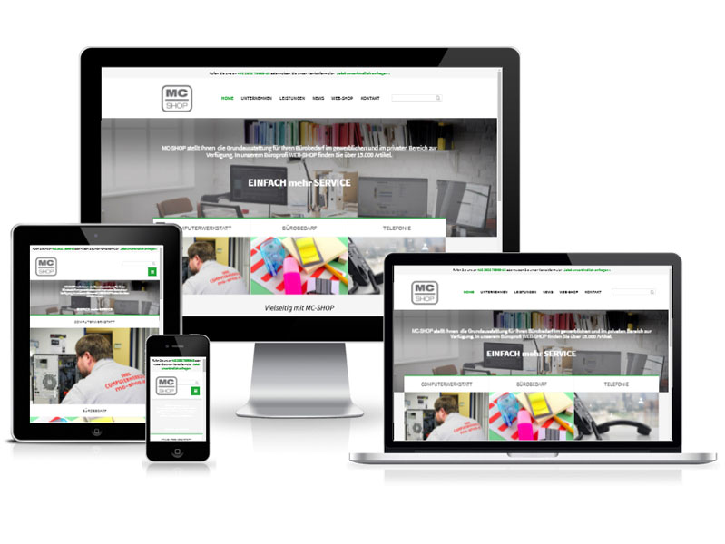 Responsive Web-Relaunch von MC-SHOP Responsive Web-Relaunch von MC-SHOP