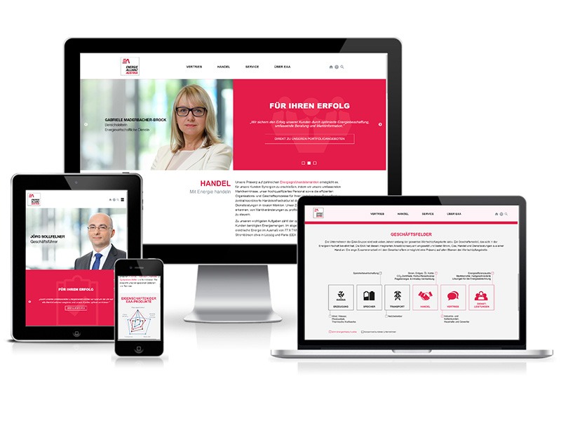 master design realisiert den Website-Relaunch für das Energieunternehmen ENERGIEALLIANZ Austria