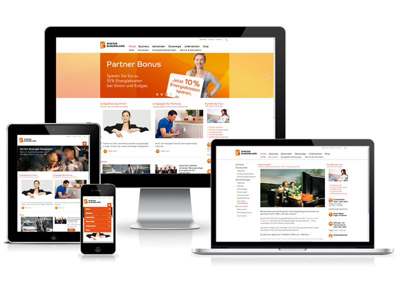 RESPONSIVE Relaunch für die Energie Burgenland AG RESPONSIVE Relaunch für die Energie Burgenland AG