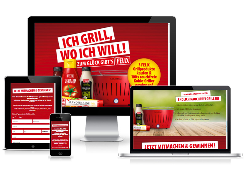 Microsite "Felix: Ich grill wo ich will" Microsite "Felix: Ich grill wo ich will"