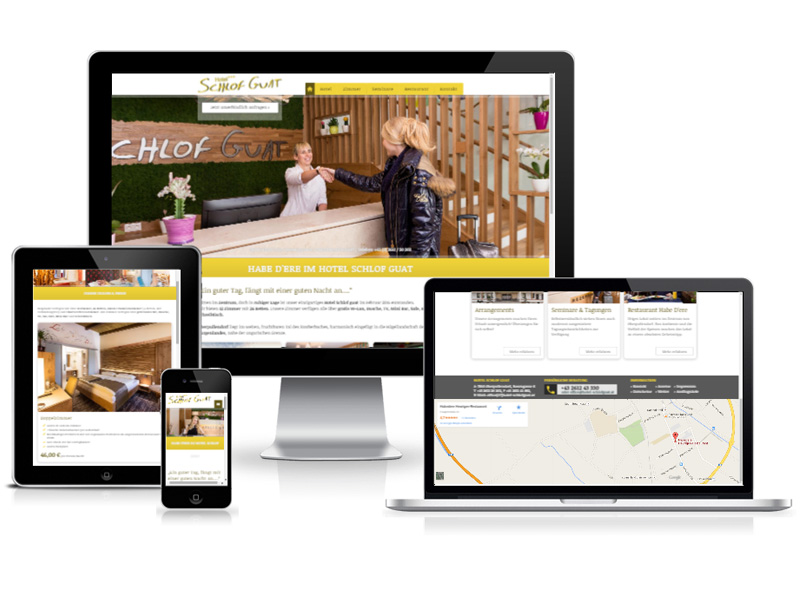 Responsive Webdesign für das Hotel Schlof Guat Responsive Webdesign für das Hotel Schlof Guat