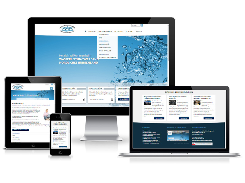 Website-Relaunch im Responsive Design für den Wasserleitungsverband Nördliches Burgenland Website-Relaunch im Responsive Design für den Wasserleitungsverband Nördliches Burgenland