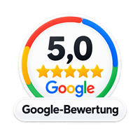 5,0 Sterne Google-Bewertung für master design