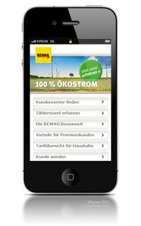 Mobile-Website: Die Energie Burgenland für unterwegs Mobile-Website: Die Energie Burgenland für unterwegs
